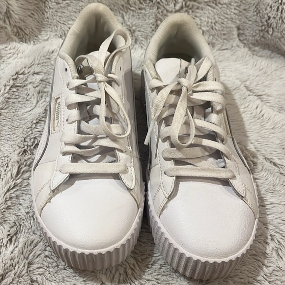 Puma Women's White Sneakers - Picture 2 of 5